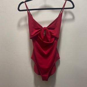 Red bodysuit